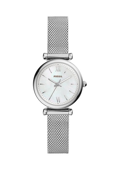 Carlie Mini 28mm Three-Hand Stainless Steel Watch