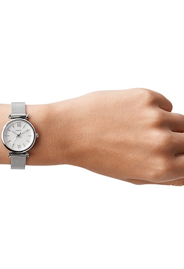 Carlie Mini 28mm Three-Hand Stainless Steel Watch - Image 2