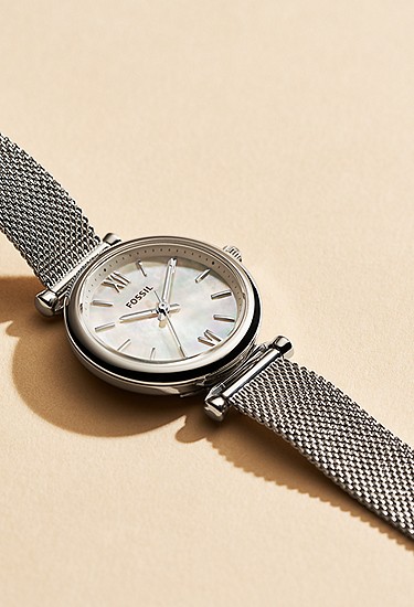 Carlie Mini 28mm Three-Hand Stainless Steel Watch - Image 4
