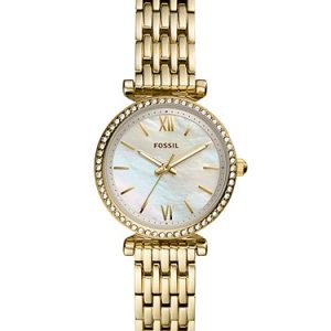 Carlie Mini 28mm Three-Hand Gold-Tone Stainless Steel Watch