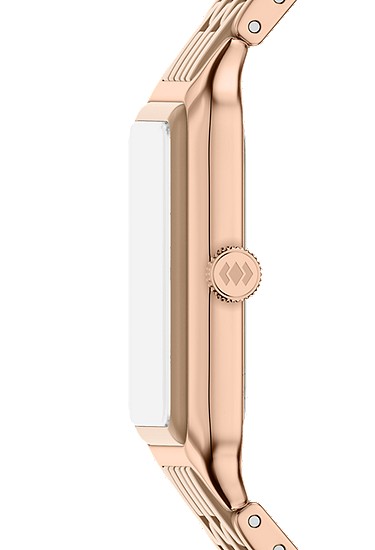 Raquel 26mm Three-Hand Date Rose Gold-Tone Stainless Steel & Salted Caramel Ceramic Watch - Image 4