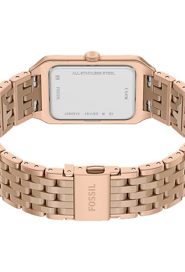 Raquel 26mm Three-Hand Date Rose Gold-Tone Stainless Steel & Salted Caramel Ceramic Watch - Image 6