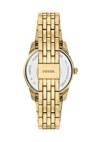 Scarlette 34mm Three-Hand Day-Date Gold-Tone Stainless Steel Watch - Image 3