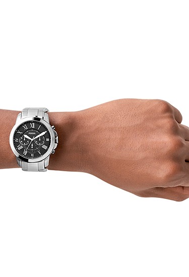 Grant 44mm Chronograph Stainless Steel Watch - Image 2