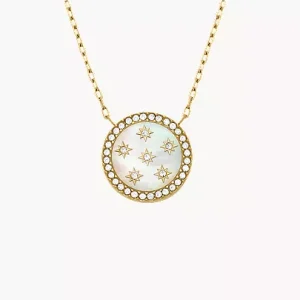 Merrit Northlight Collection Gold-Tone Stainless Steel Pendant Necklace