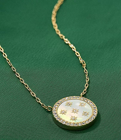 Merrit Northlight Collection Gold-Tone Stainless Steel Pendant Necklace - Image 7