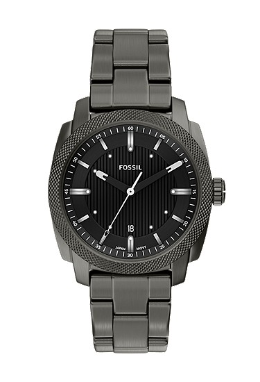 Machine 41mm Three-Hand Date Smoke Stainless Steel Watch