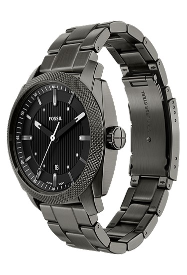 Machine 41mm Three-Hand Date Smoke Stainless Steel Watch - Image 7