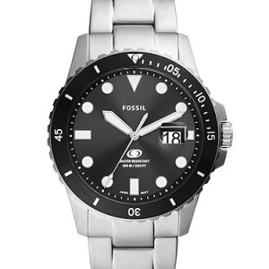 Fossil Blue Dive 42mm Three-Hand Date Stainless Steel Watch