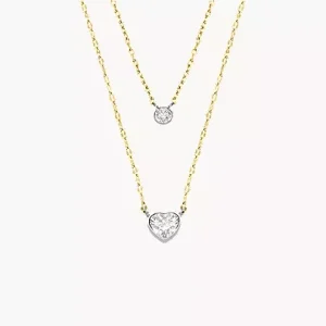 Sutton Tokens Of Affection Two-Tone Stainless Steel Chain Necklace