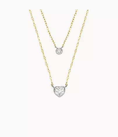 Sutton Tokens Of Affection Two-Tone Stainless Steel Chain Necklace