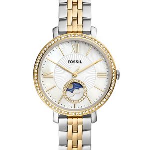 Jacqueline 36mm Sun Moon Multifunction Two-Tone Stainless Steel Watch