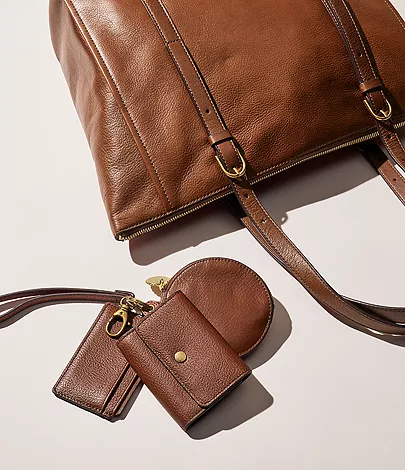 Carlie Leather Tote - Image 5