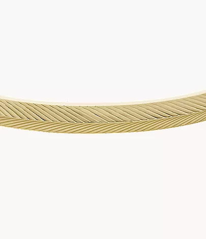 Harlow Linear Texture Gold-Tone Stainless Steel Bangle Bracelet - Image 3