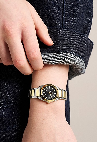 Everett 27mm Three-Hand Two-Tone Stainless Steel Watch - Image 2