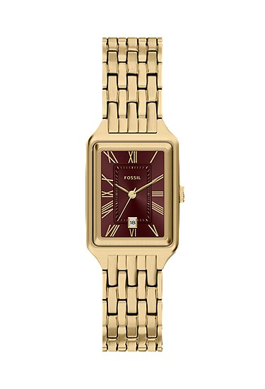 Raquel 23mm Three-Hand Date Gold-Tone Stainless Steel Watch
