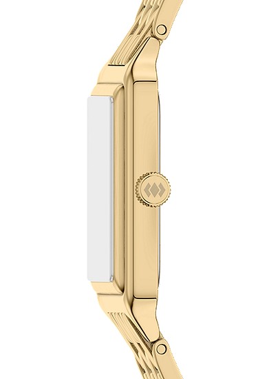 Raquel 23mm Three-Hand Date Gold-Tone Stainless Steel Watch - Image 4
