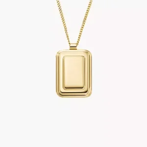 Raquel Gold-Tone Stainless Steel Pendant Necklace