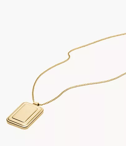 Raquel Gold-Tone Stainless Steel Pendant Necklace - Image 4