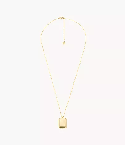 Raquel Gold-Tone Stainless Steel Pendant Necklace - Image 5