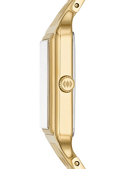 Raquel 23mm Three-Hand Date Gold-Tone Stainless Steel Watch - Image 4