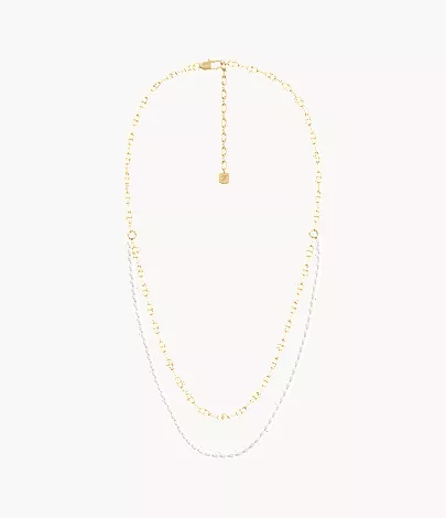 Heritage Pearl D-Link Gold-Tone Brass Multi-Strand Necklace