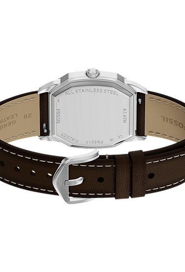 Harlow 33mm Three-Hand Brown Leather Watch - Image 6