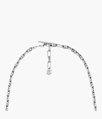 Heritage D-Link Silver-Tone Brass Chain Necklace - Image 5