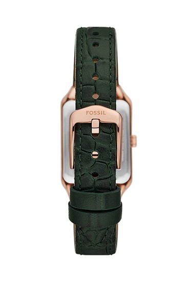 Raquel 23mm Three-Hand Date Green Croco LiteHide? Leather Watch - Image 3