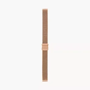 12mm Rose Gold-Tone Stainless Steel Mesh Bracelet