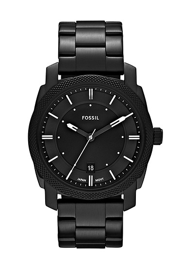 Machine 42mm Black Stainless Steel Watch