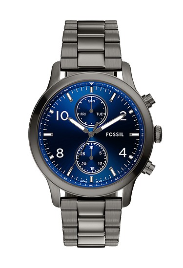 Bennett 45mm Multifunction Gunmetal Stainless Steel Watch