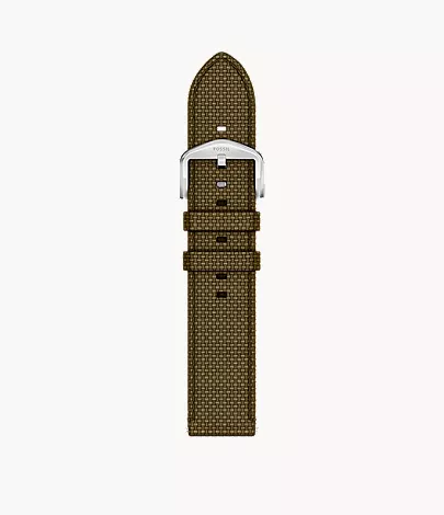 22mm Green Nylon Watch Strap
