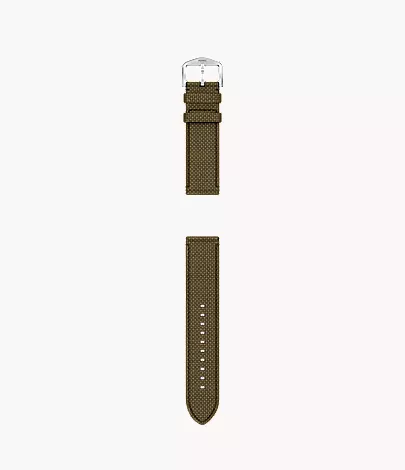 22mm Green Nylon Watch Strap - Image 3