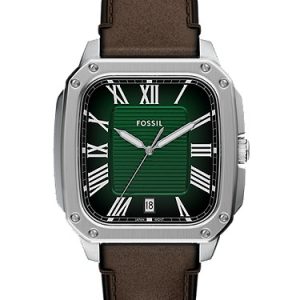Crosby 42mm Three-Hand Brown Leather Watch