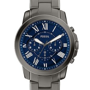 Grant 44mm Chronograph Gunmetal Stainless Steel Watch