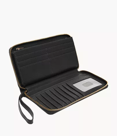 Liza Leather Zip Around Clutch Wallet - Image 2