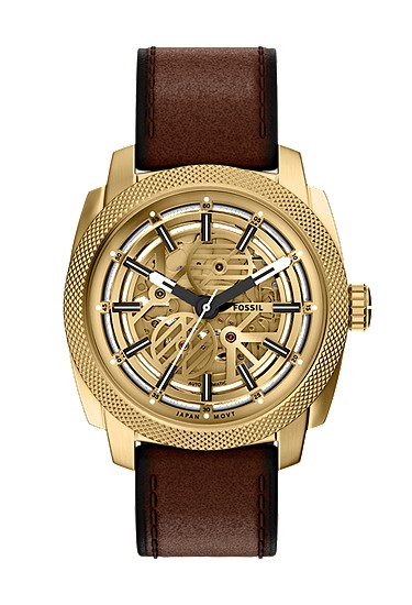Machine 45mm Automatic Brown Leather Watch