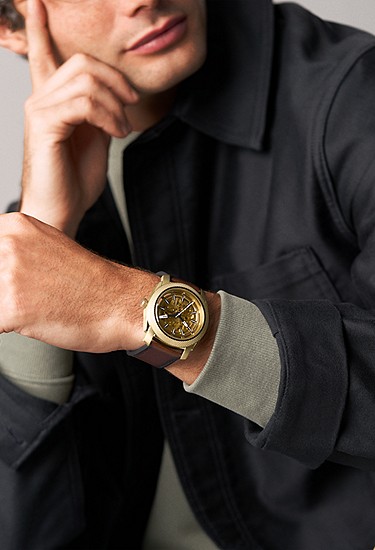Machine 45mm Automatic Brown Leather Watch - Image 2