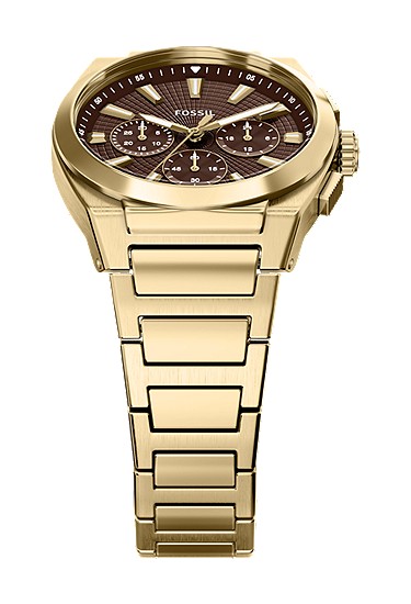 Everett 44mm Chronograph Gold-Tone Stainless Steel Watch - Image 5