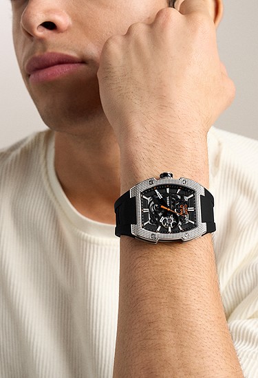 Machine X1 42mm Automatic Black Silicone Watch - Image 2