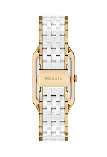 Raquel 26mm Three-Hand Date Gold-Tone Stainless Steel & White Ceramic Watch - Image 3