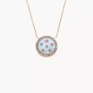 Merrit Northlight Collection Rose Gold-Tone Stainless Steel Pendant Necklace