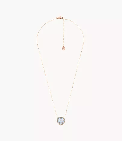 Merrit Northlight Collection Rose Gold-Tone Stainless Steel Pendant Necklace - Image 4