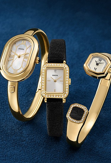 Sloan 25mm Three-Hand Gold-Tone Stainless Steel Watch Bangle - Image 9