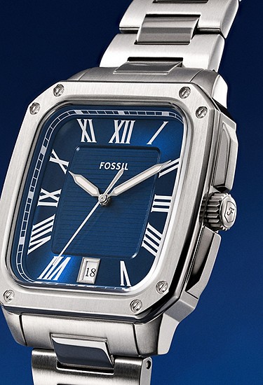 Crosby 42mm Three-Hand Date Stainless Steel Watch - Image 5