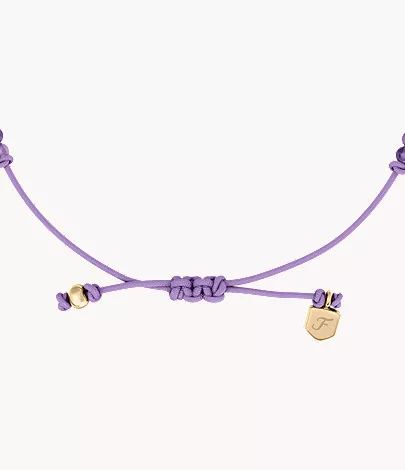 Sutton Mini Moments Purple Beaded Infinity Bracelet - Image 4