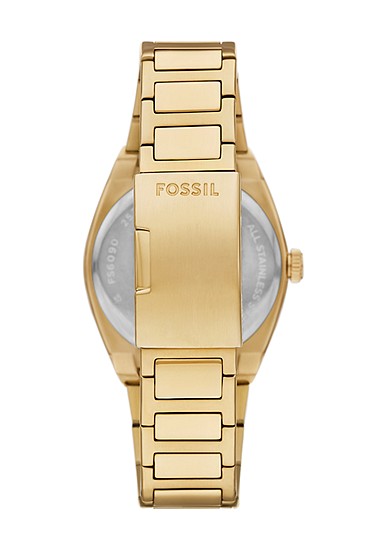 Everett 42mm Three-Hand Date Gold-Tone Stainless Steel Watch - Image 3