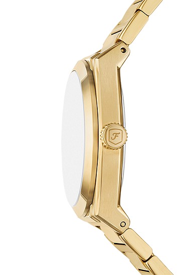 Everett 42mm Three-Hand Date Gold-Tone Stainless Steel Watch - Image 4