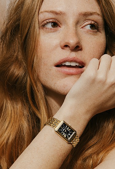 Raquel 23mm Three-Hand Date Gold-Tone Stainless Steel Watch - Image 2
